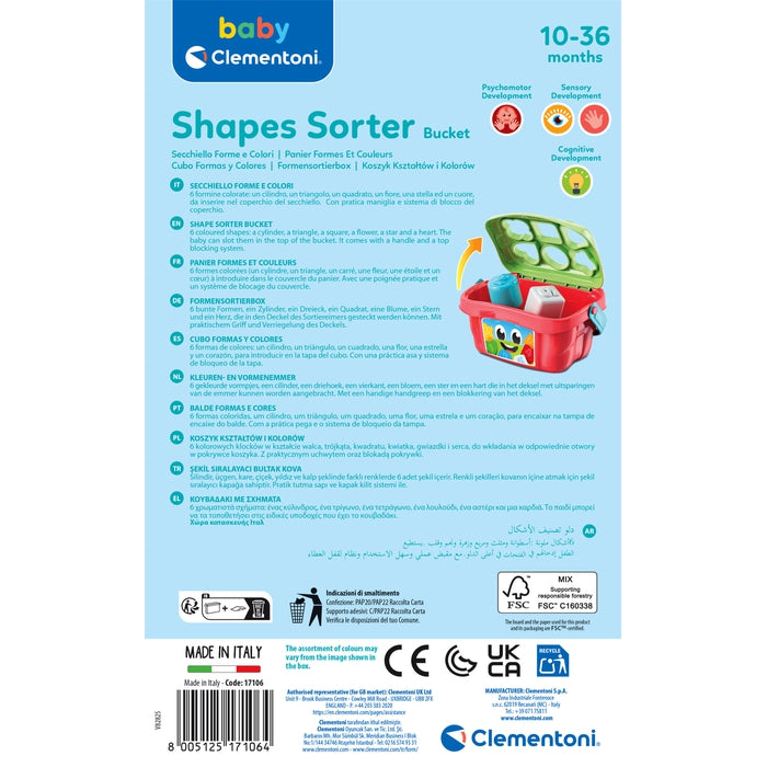 Shape Sorter Bucket Clementoni UK