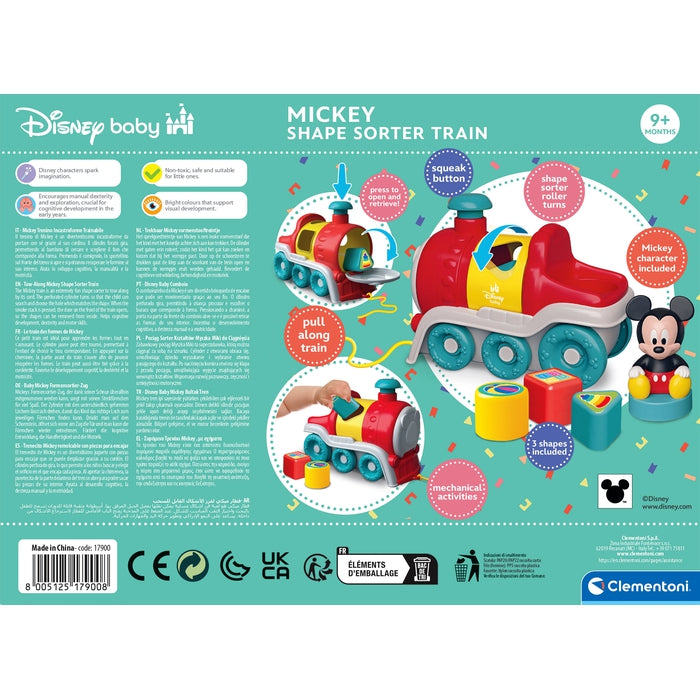 DISNEY PULL-ALONG SHAPE SORTER TRAIN