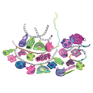 Clementoni Crazy Chic – Coffret Bijoux Multicolores – Paillettes & Charmes – Chaînes Et Pendentifs – Loisir Créatif 7 Ans – Fabriqué En Italie