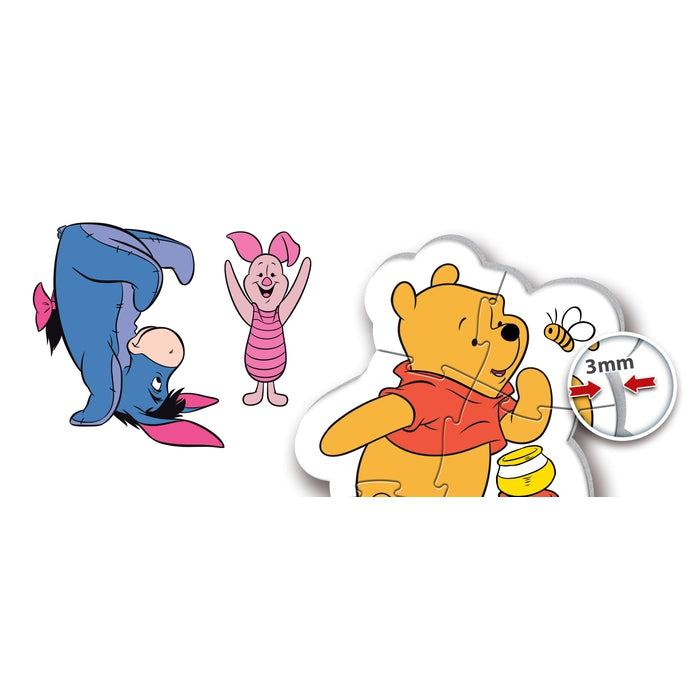 Disney Winnie The Pooh - 1x3 + 1x6 + 1x9 + 1x12 pieces Clementoni UK