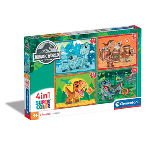 Jurassic World - 1x12 + 1x16 + 1x20 + 1x24 pieces Clementoni UK