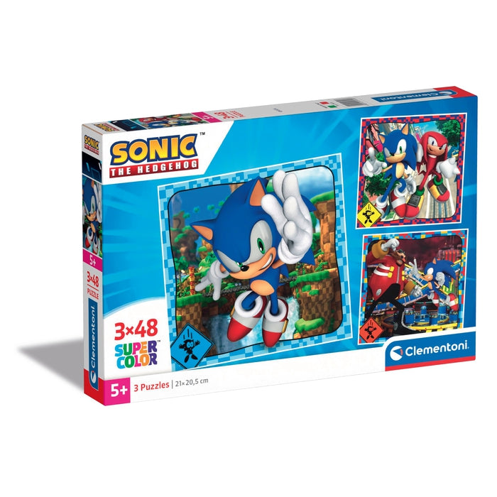 Sonic - 3x48 pieces Clementoni UK