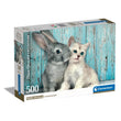 Load image into Gallery viewer, Cat &amp; Bunny - 500 pieces
