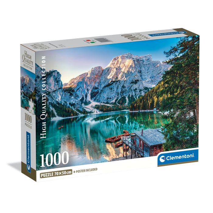 Emerald Lake Braies - 1000 pieces Clementoni UK