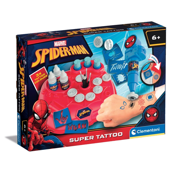 16 fogli Spidey and His Amazing Friends Tattoos, Spiderman, set di