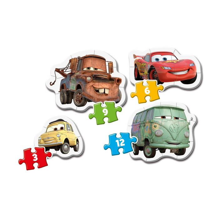 Disney Cars - 1x3 + 1x6 + 1x9 + 1x12 pieces Clementoni UK