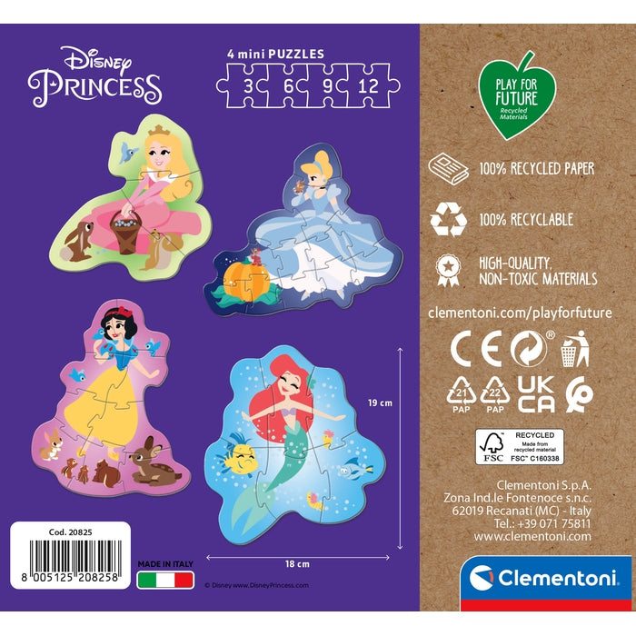 Disney Princess - 1x3 + 1x6 + 1x9 + 1x12 pieces