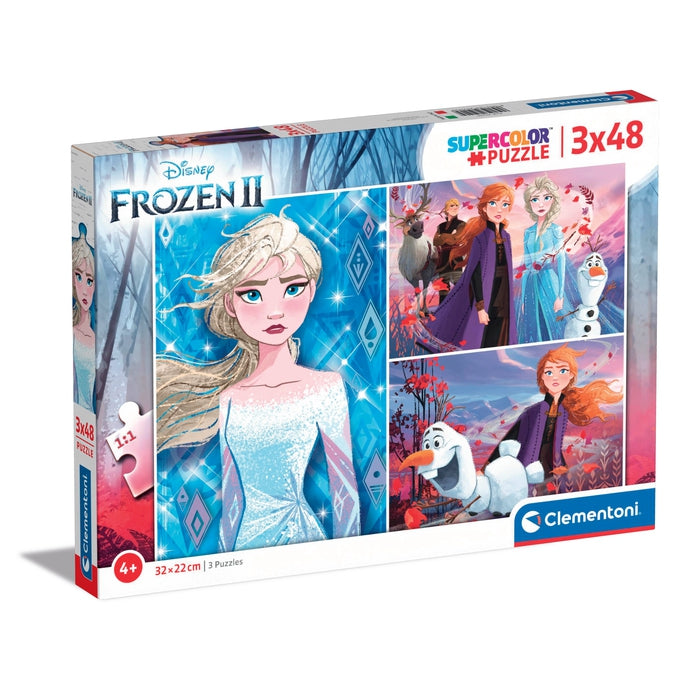 Disney La Reine des Neiges Lot de 3 puzzles 48 pièces Clementoni