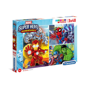Marvel Super Hero - 3x48 pieces