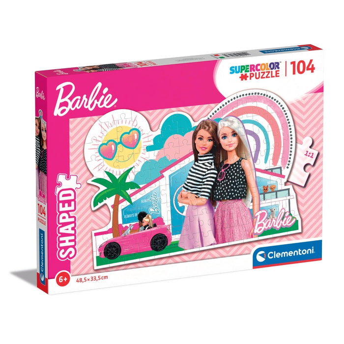 Clementoni 27163 Barbie Supercolor Shaped Barbie 104 Pieces Jigsaw Puzzle  Age 6+
