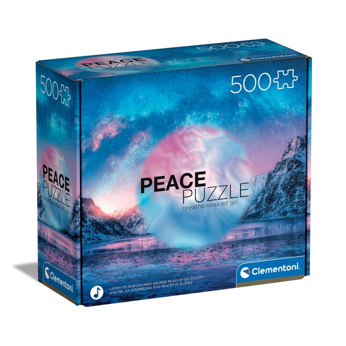 Peace Puzzle - Light Blue - 500 pieces Clementoni UK