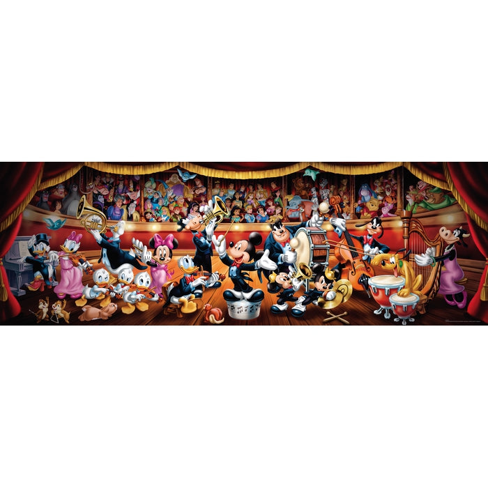 Puzzle Panoramique 1000 pièces : Orchestre Disney - Clementoni - Rue des  Puzzles