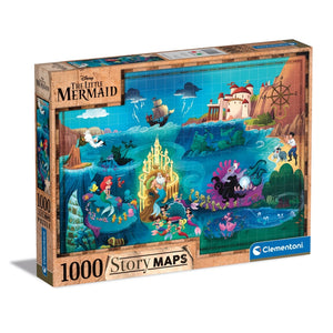 Disney Maps Little Mermaid - 1000 pieces