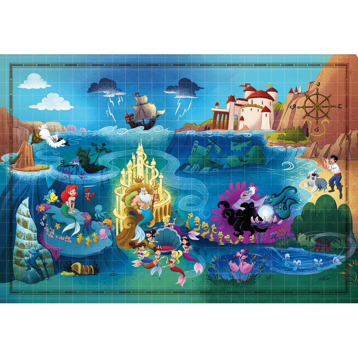 Disney Maps Little Mermaid - 1000 pieces