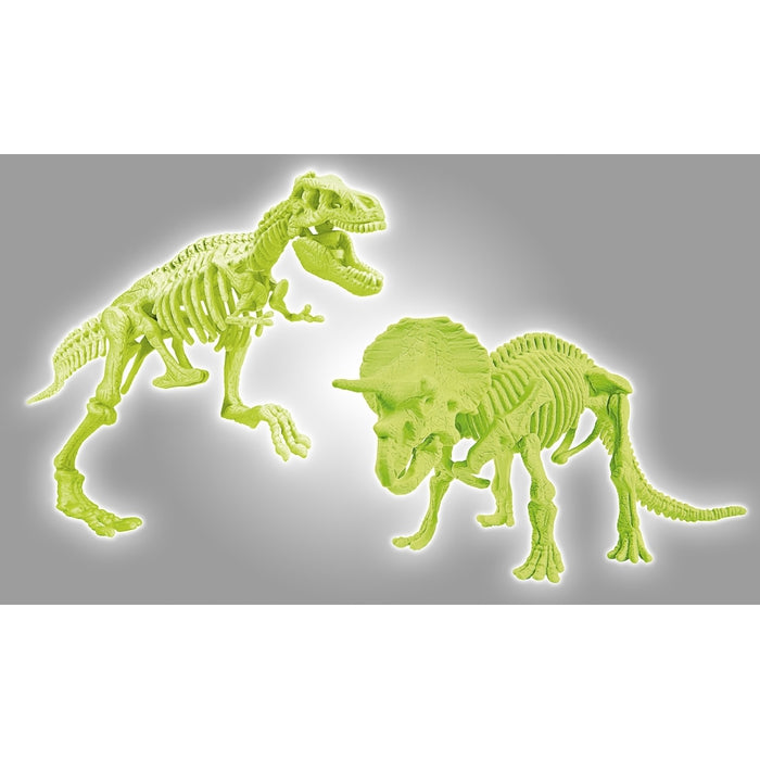 Archeofun T-Rex and Triceratops Glow in the Dark