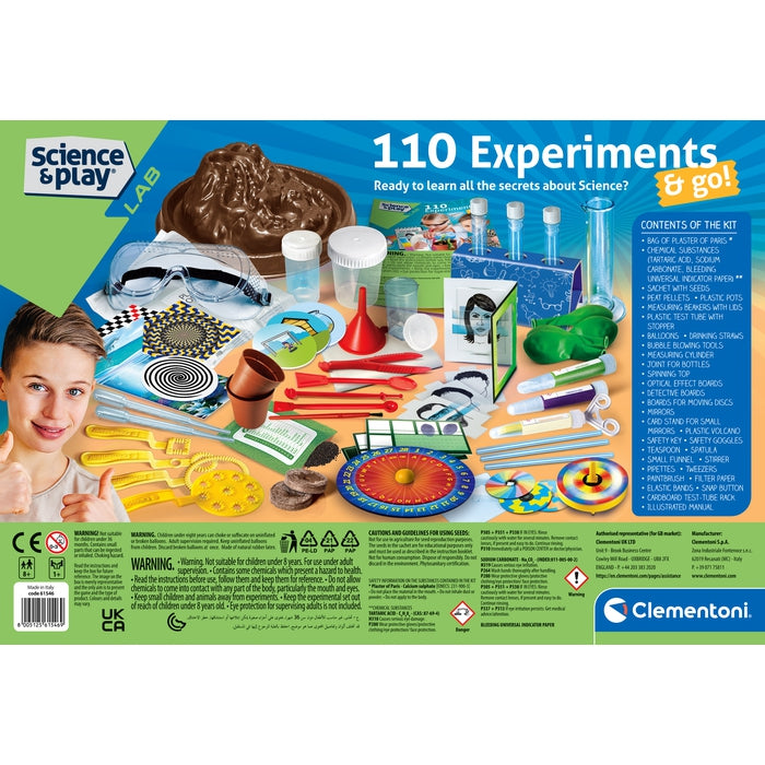Coffret 110 expériences Clementoni : King Jouet, Jeux scientifiques  Clementoni - Jeux et jouets éducatifs