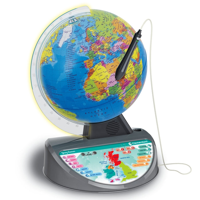  Clementoni - Interactive Earth Globe, 55387, Multicolor,  Spanish Version : Toys & Games